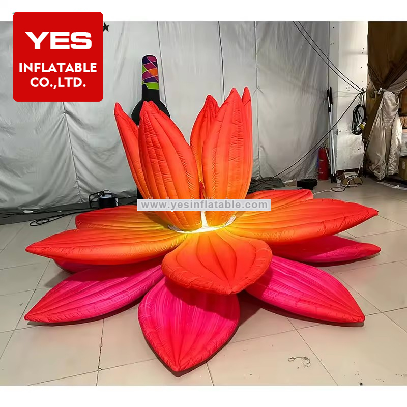 New Design Giant Flower Inflatable Customized Inflatable Lotus Flower For Party