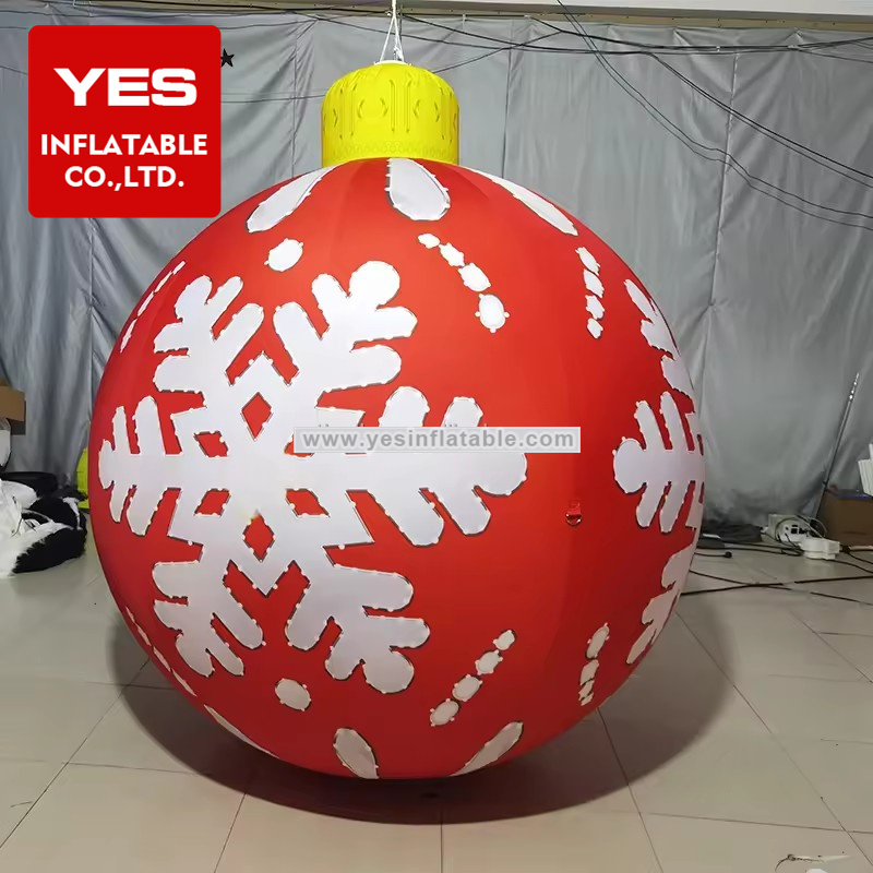 Large Christmas Ornaments Hanging Inflatable Balls Outdoor Giant Custom Christmas Decoration