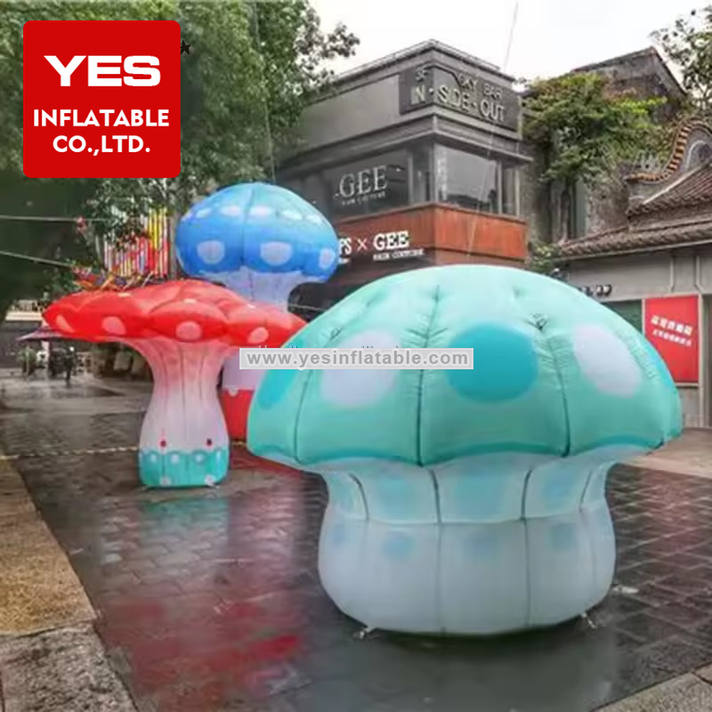 Outdoor Street Decoration Inflatable Advertising Model Inflatable Mushroom