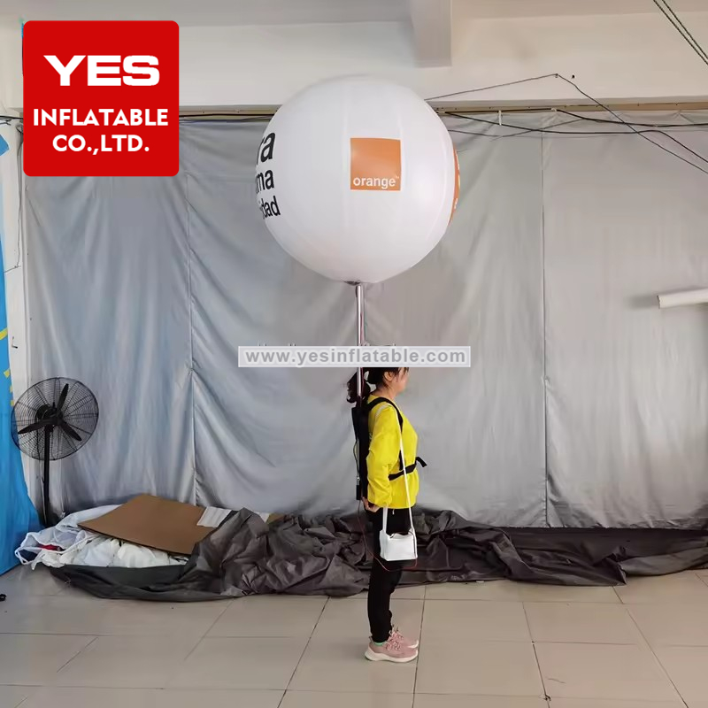 Custom new products parade led advertising walking inflatable backpack balloon