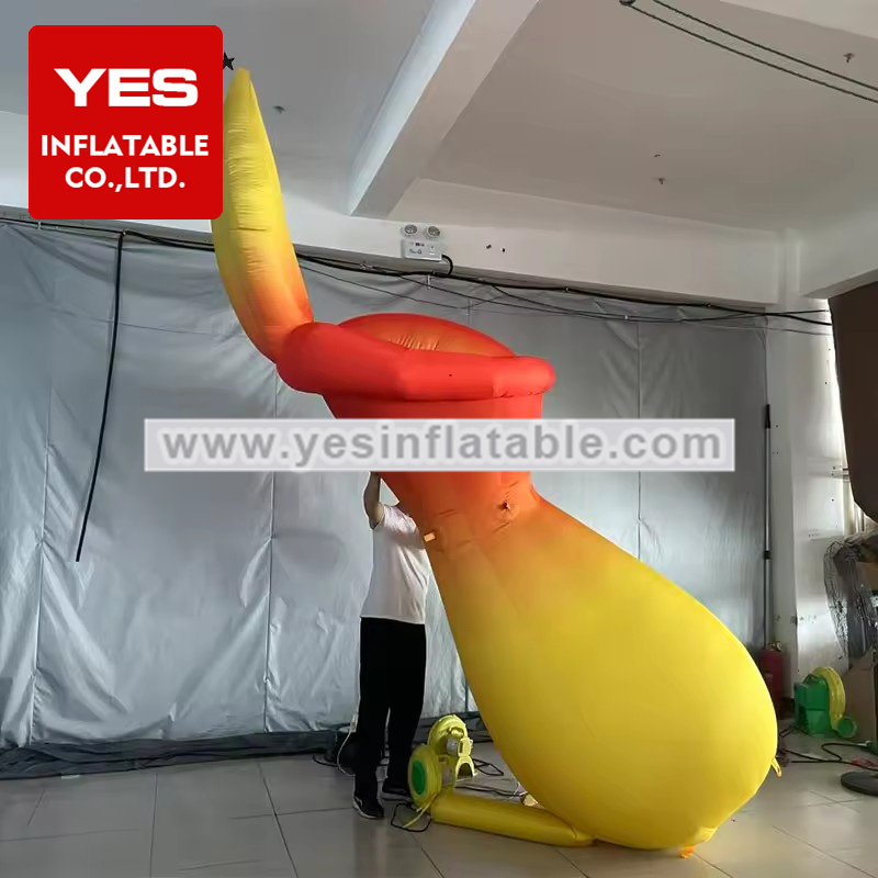 Theme Party Decorations Inflatable Plant Model Orange Yellow Inflatable Nepenthes