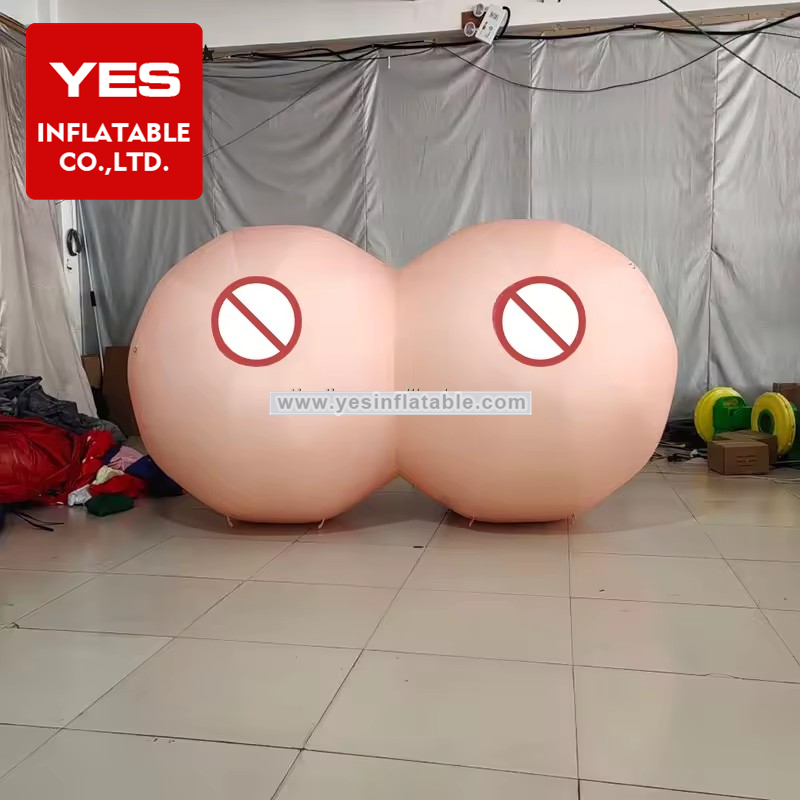 Custom Giant Abstract Art Inflatable Cartoon Big Boobs Model Inflatable Big Boobs