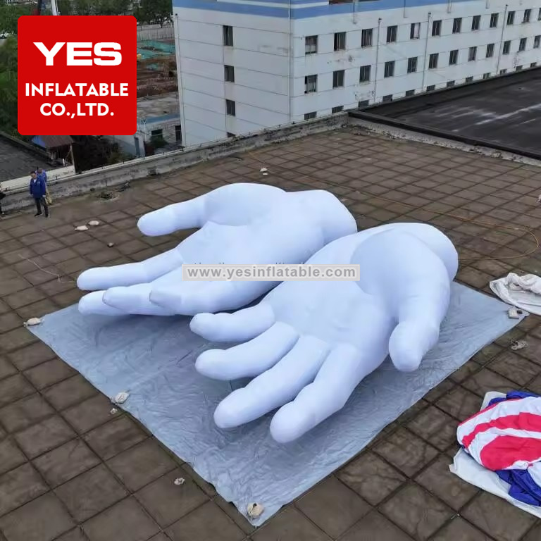 Giant decoration props hand palm inflatable advertising realistic finger model