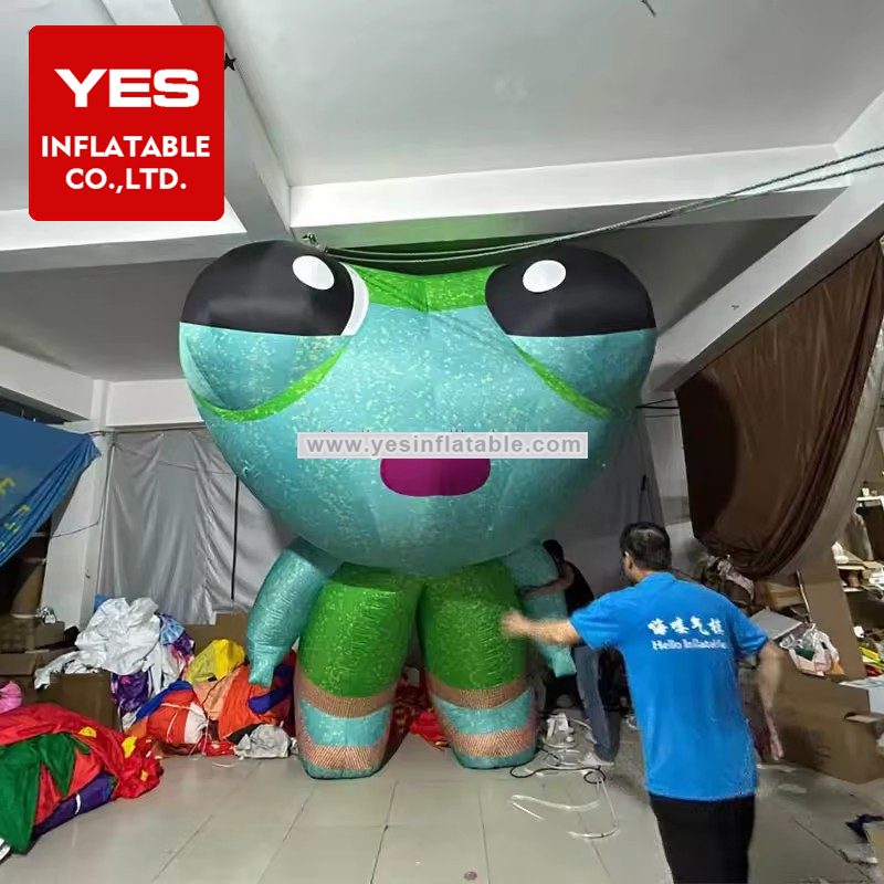 Best Design Inflatable Cartoon Model Green Inflatable Cartoon Image