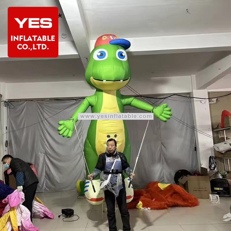 Outdoor Walking Inflatable Cartoon Animal Costume Inflatable Dinosaur Puppet Costume