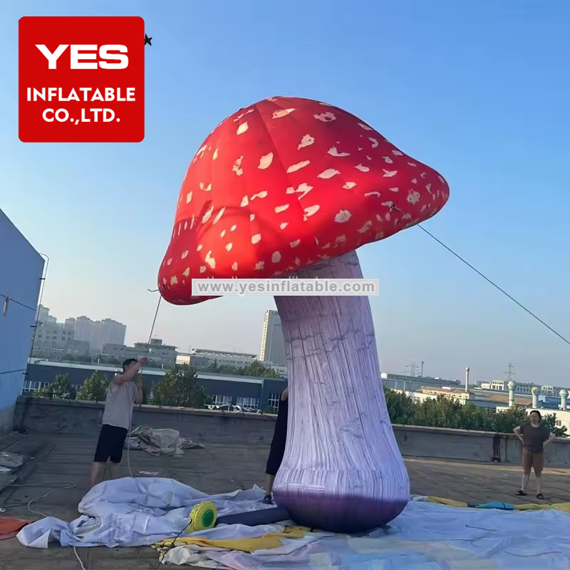 Giant Inflatable Advertising Model Inflatable Concerts Mushroom Model With Led Light