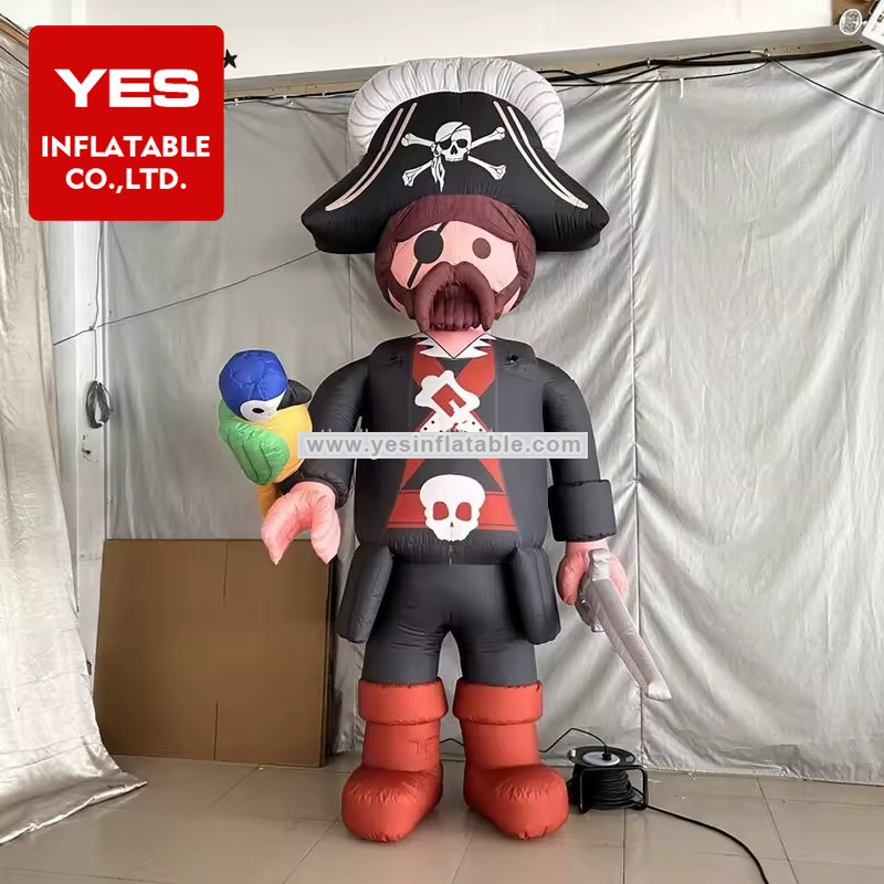 Amusement Park Decoration Inflatable Cartoon Model Inflatable Pirate With Knife