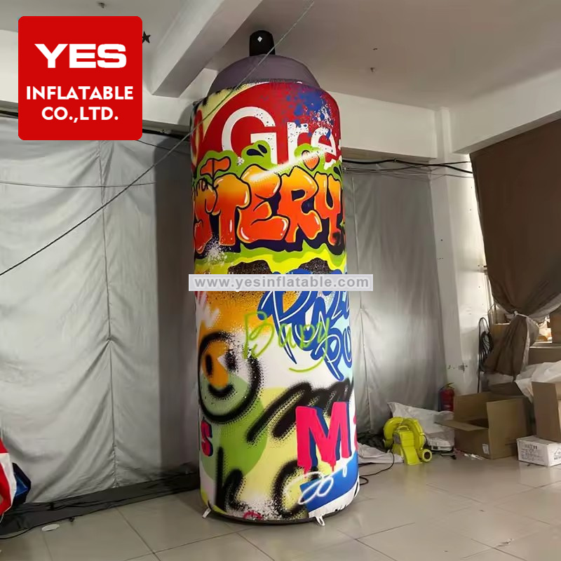 Nightclub Inflatable Column Decoration Graffiti Printing Inflatable Tube