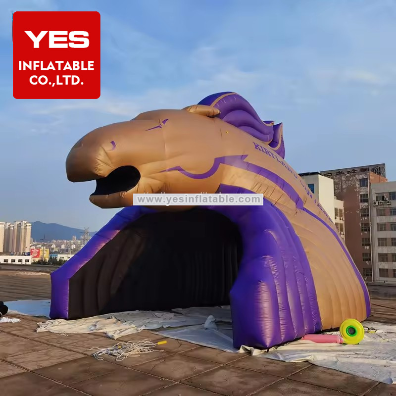 Best Design Football Sport Inflatable Mascot Entrance Inflatable Horse Tunnel