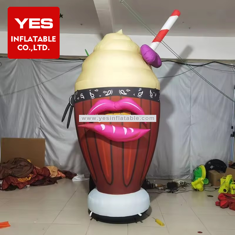 Advertising Event Decoration Inflatable Advertising Model Inflatable Coffee With Straw