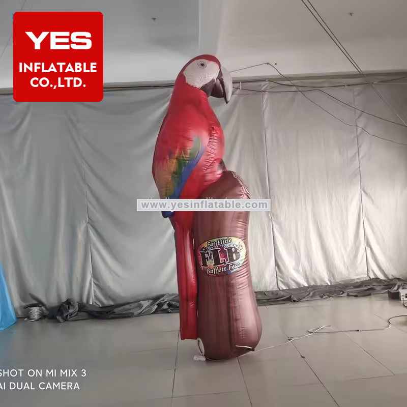 Realistic bird inflatable parrot mascot for advertising decoration