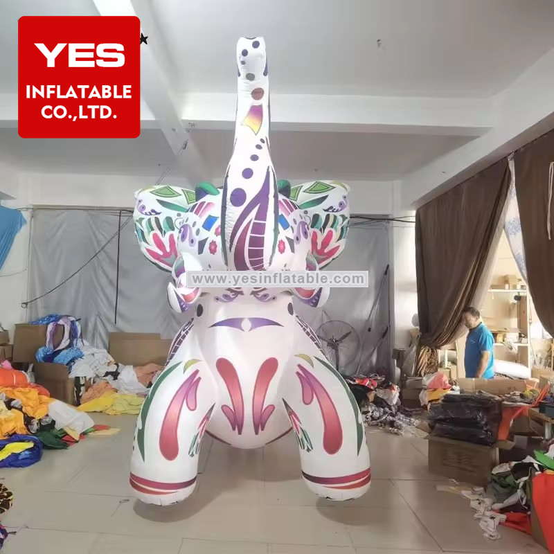 Cartoon Animal Advertising Decoration Event Costumes Traditional Pattern Inflatable Elephant Costume