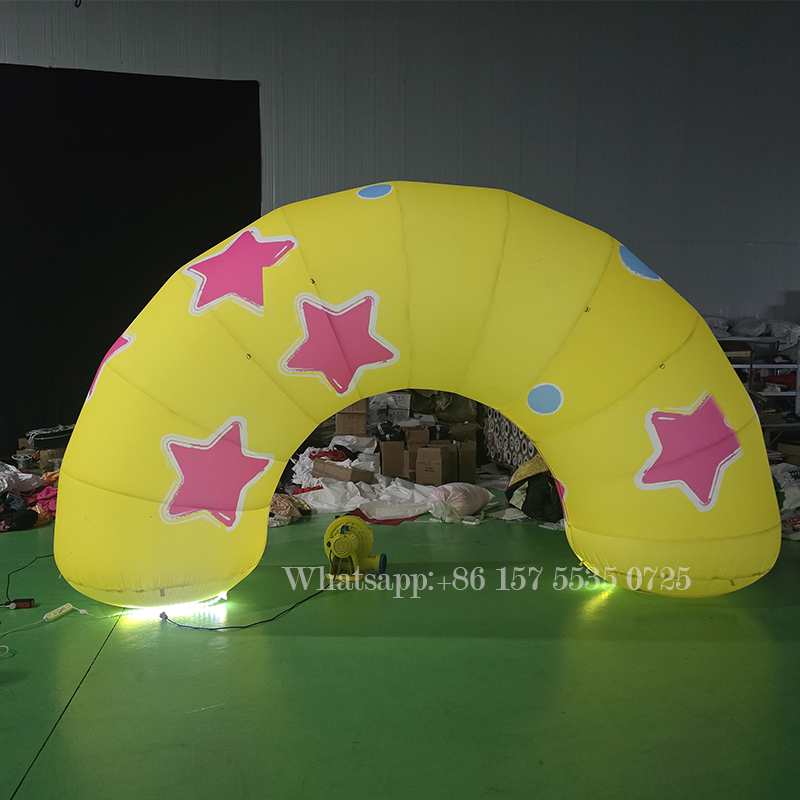 Custom Plant theme advertising inflatable flower arch inflatable flower entrance archway for event decoration